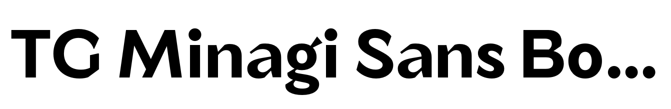 TG Minagi Sans Bold
